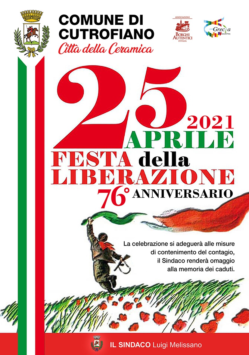25 APRILE 2021 – 76° ANNIVERSARIO DELLA FESTA DELLA LIBERAZIONE
