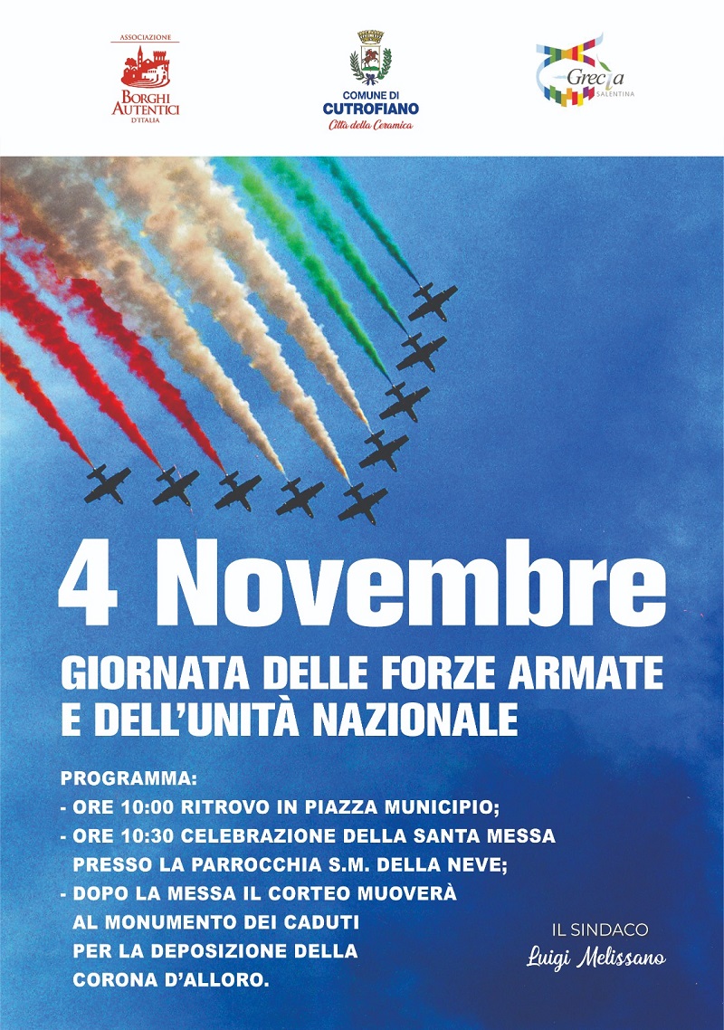 04 NOVEMBRE 2022 - IN ONORE DEI CADUTI... IN DIFESA DELLA PACE!