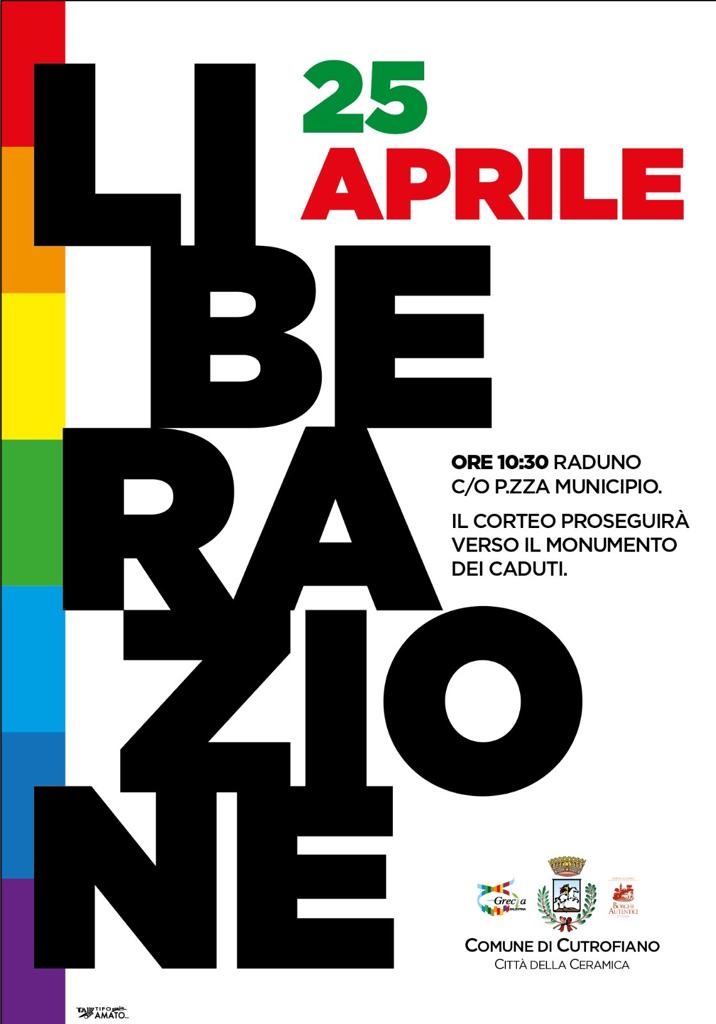 25 APRILE 2023 78° ANNIVERSARIO DELLA LIBERAZIONE