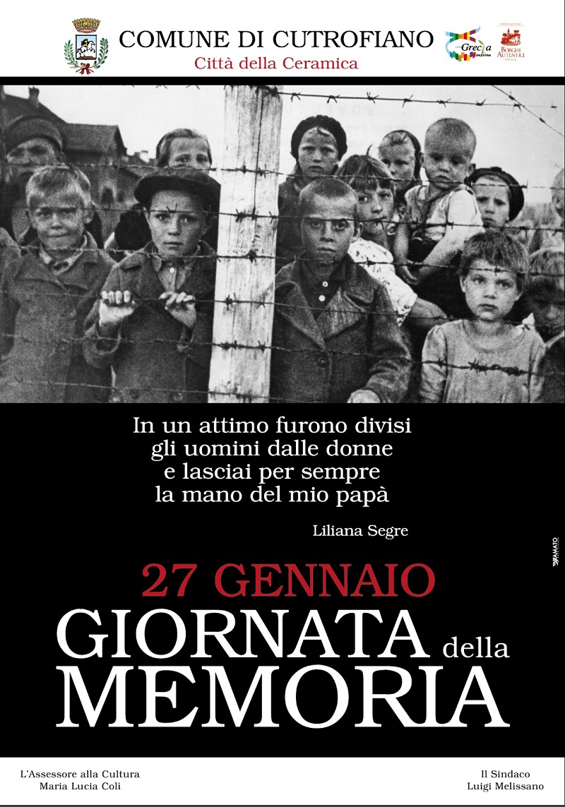 27 GENNAIO 2024 - GIORNATA DELLA MEMORIA