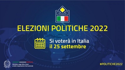 ELEZIONI POLITICHE 2022 - CONVOCAZIONE DEI COMIZI