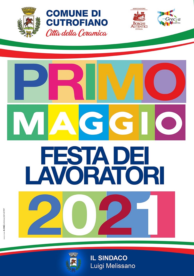 PRIMO MAGGIO 2021 - FESTA DEI LAVORATORI