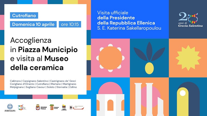 DOMENICA 10 APRILE 2022: VISITA UFFICIALE DELLA PRESIDENTE DELLA REPUBBLICA ELLENICA